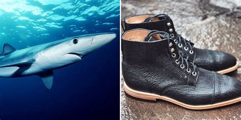 boots made out of shark.